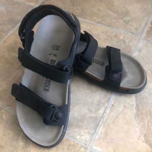 Birkenstock Size 36/230 Black Velcro Sandals Excellent New Condition Barley Worn